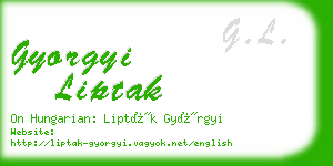 gyorgyi liptak business card